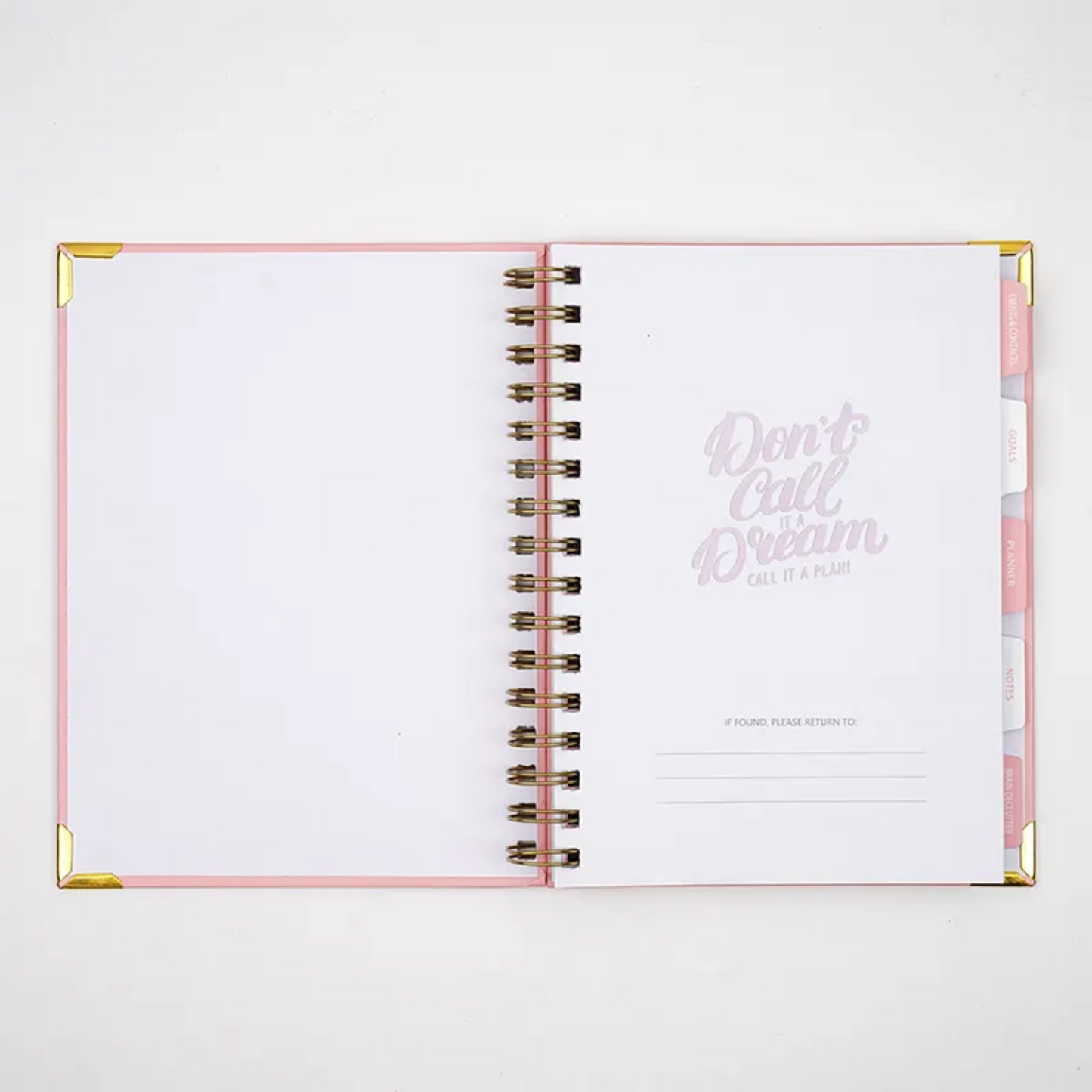 custom notebook planner set Pink Spiral Weekly Monthly Planner Goal diary custom journal Agenda Daily Notebook