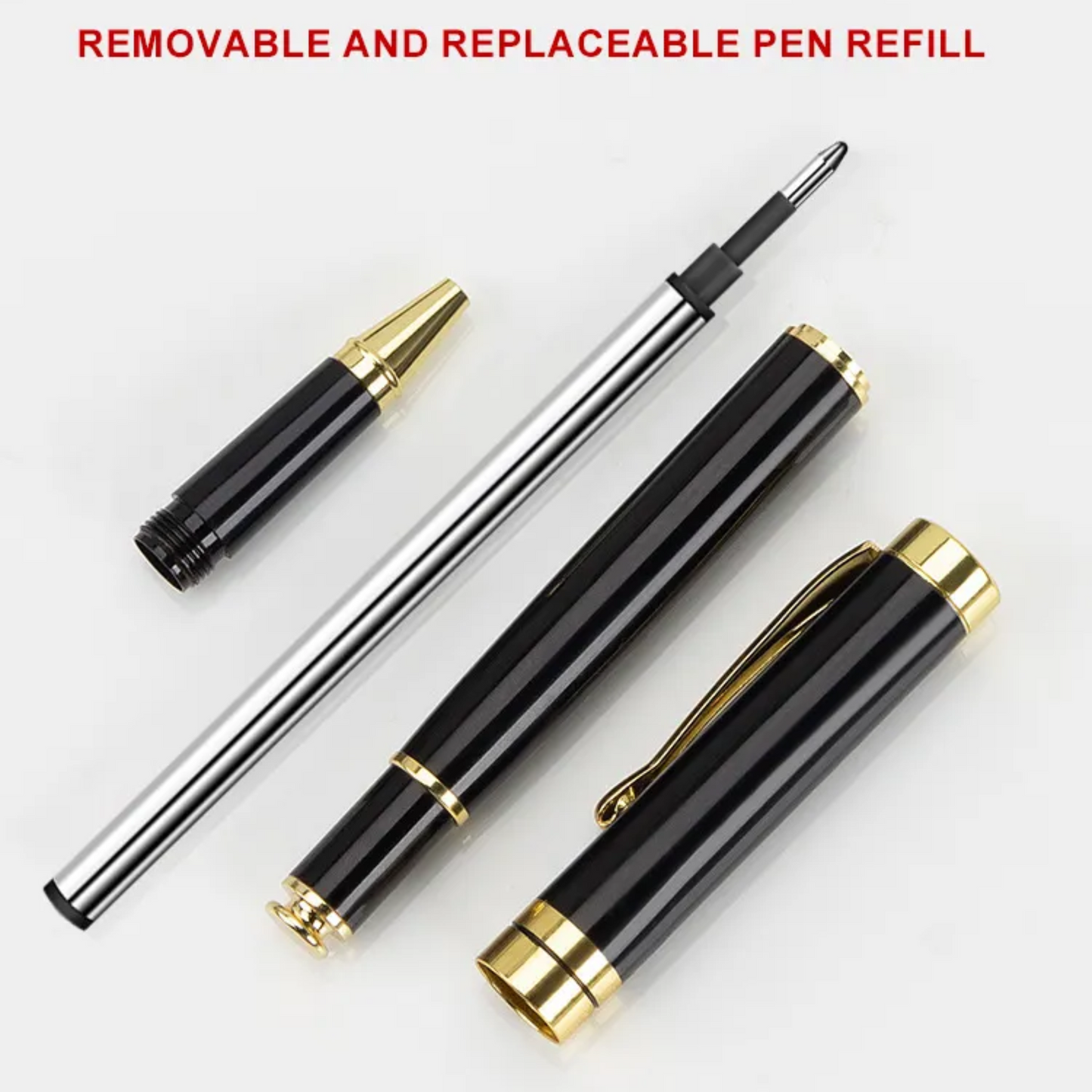 Sign Pens Metal Ballpoint Pen Set With Custom Logo And Box