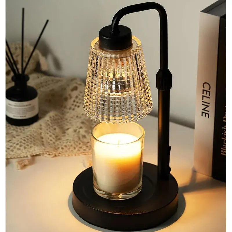 Adjustable Height Electric Candle Warm Light – Elegant Home Decor for Bedroom & Living Room