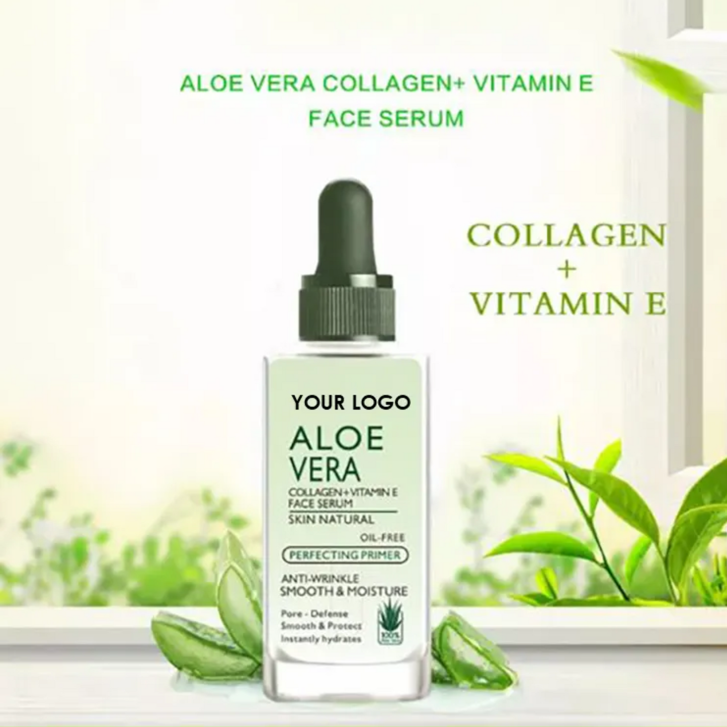 Aloe vera collagen vitamin face serum moisturize and nourish the skin anti-wrinkles firm sooth and repair skin facial essence