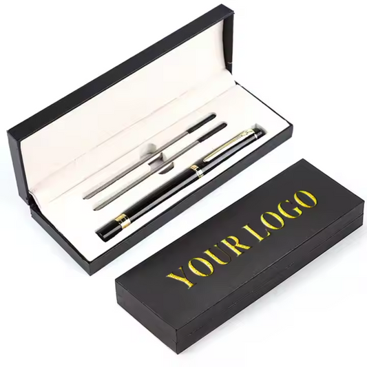 Sign Pens Metal Ballpoint Pen Set With Custom Logo And Box