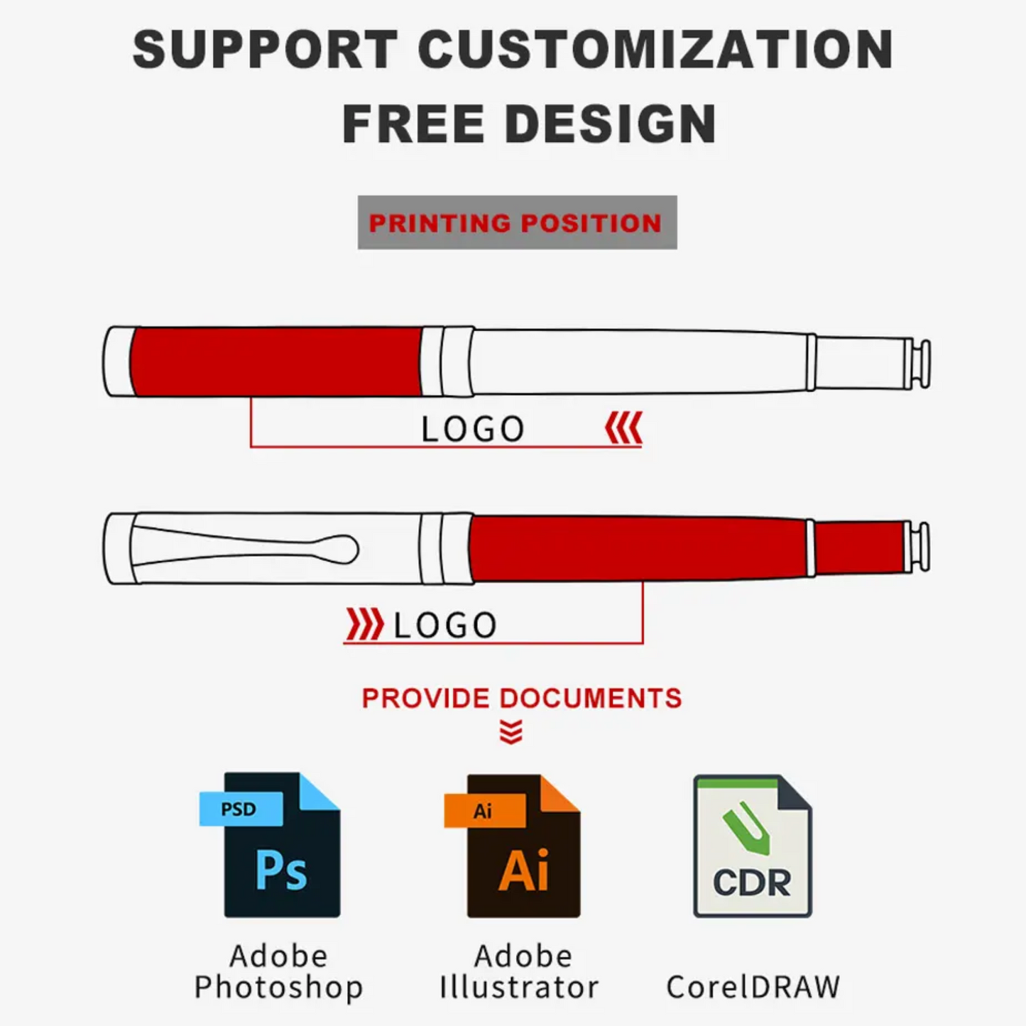 Sign Pens Metal Ballpoint Pen Set With Custom Logo And Box
