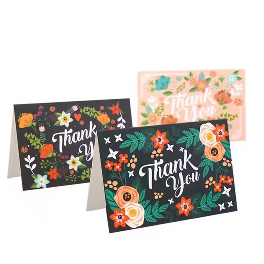 Eco-Friendly Floral Thank You Cards